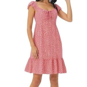 Shop Neighbor NWT Daisy Floral Tiered Mini Dress Small